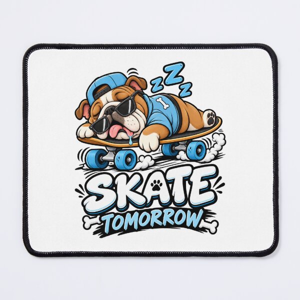 Item preview, Skate Tomorrow English Bulldog | Funny Skater Bulldog Sleeping Shirt designed and sold by KnrNazimTHRE4DS.