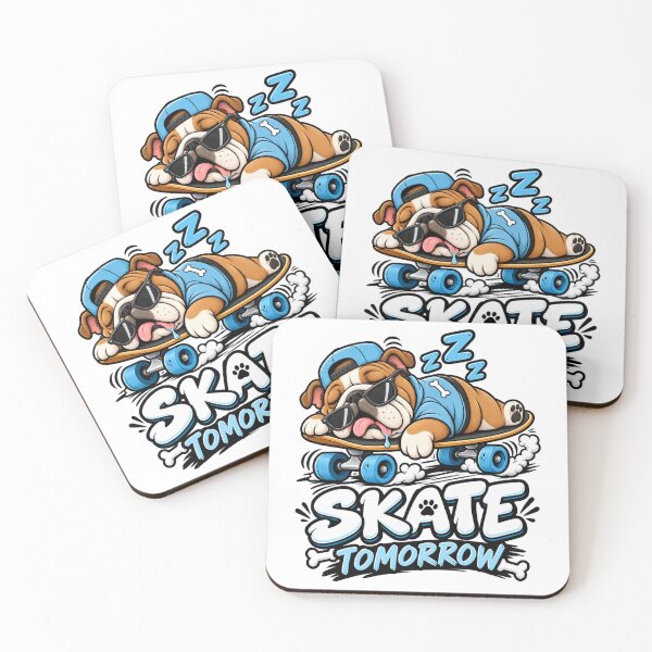 Item preview, Skate Tomorrow English Bulldog | Funny Skater Bulldog Sleeping Shirt designed and sold by KnrNazimTHRE4DS.