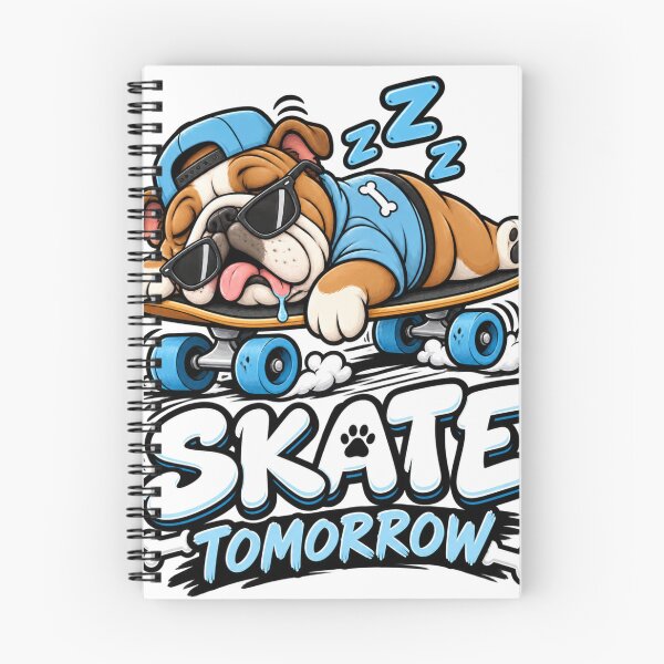 Item preview, Skate Tomorrow English Bulldog | Funny Skater Bulldog Sleeping Shirt designed and sold by KnrNazimTHRE4DS.