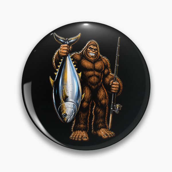 Item preview, Bigfoot fishing with a giant tuna designed and sold by rafaeltto.