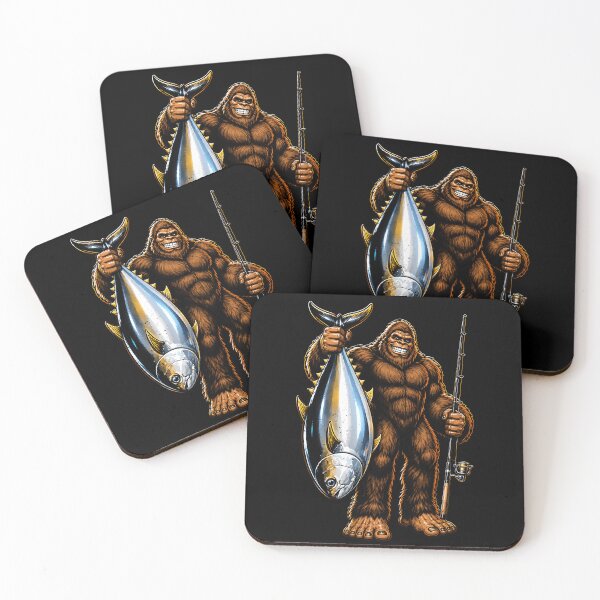 Item preview, Bigfoot fishing with a giant tuna designed and sold by rafaeltto.