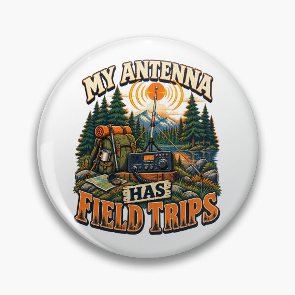 Item preview, My Antenna Has Field Trips Illustrated Radio Gift designed and sold by UrbanCanvvas.