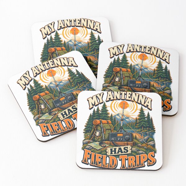 Item preview, My Antenna Has Field Trips Illustrated Radio Gift designed and sold by UrbanCanvvas.