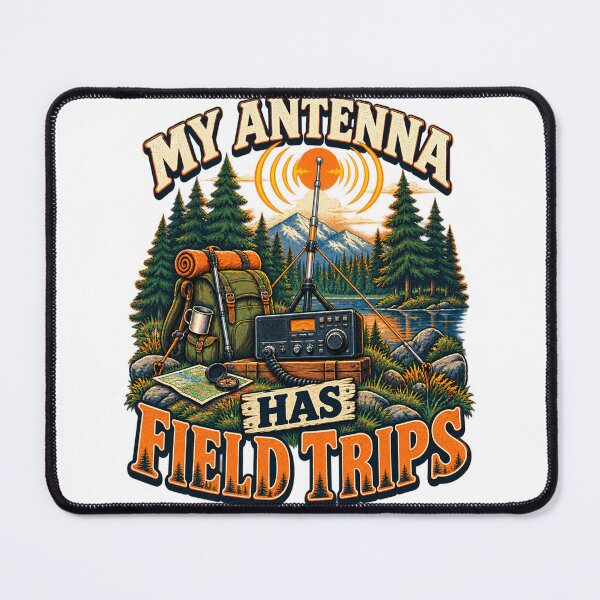 Item preview, My Antenna Has Field Trips Illustrated Radio Gift designed and sold by UrbanCanvvas.