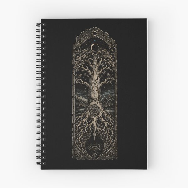 Item preview, Axis of Worlds — Norse World Tree and Raven Relic Panel designed and sold by OblivionRise.