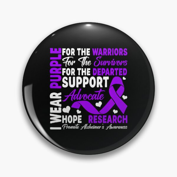 Item preview, I Wear Purple for the Warriors Alzheimer's Support designed and sold by averyfisher.