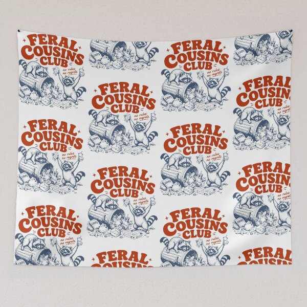 Item preview, Feral Cousins Club Raccoon Humor designed and sold by PixlCrypt.