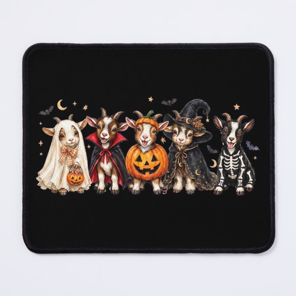 Item preview, Cute Halloween Goat Pumpkin Ghost and Witch Costumes designed and sold by hemagamo.