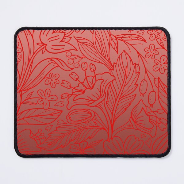 Item preview, Folk Botanical Tapestry – Delicate Flower & Berry Gradient Pattern | Red designed and sold by Frohyou.
