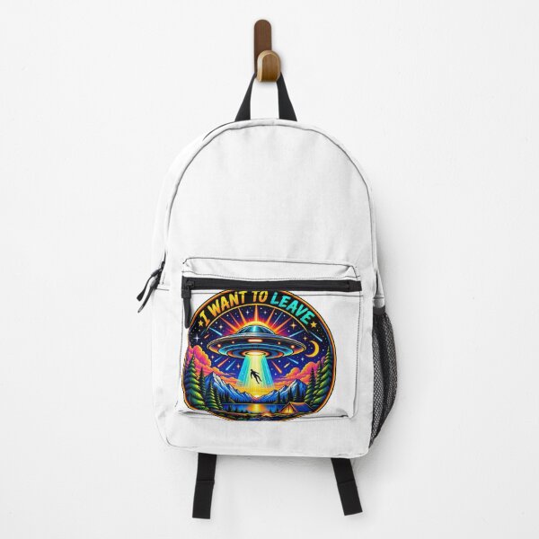 Item preview, I Want to Leave – UFO Adventure Mountain Camping designed and sold by Design Sounds Studio.
