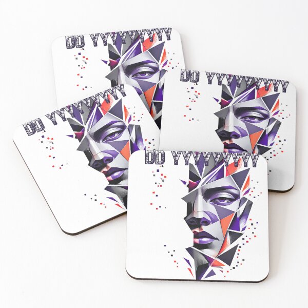 Item preview, Abstract Geometric Portrait Polygonal Face Aesthetic T-Shirt designed and sold by Brothers love.