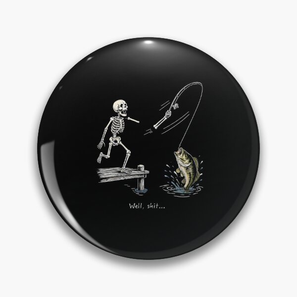 Item preview, Funny Skeleton Fishing Humor Design designed and sold by phoebelevine.