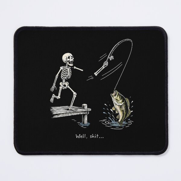 Item preview, Funny Skeleton Fishing Humor Design designed and sold by phoebelevine.
