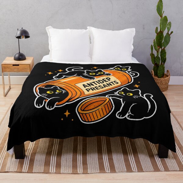 Item preview, Playful black cats with a antidepressants bottle design designed and sold by rafaeltto.
