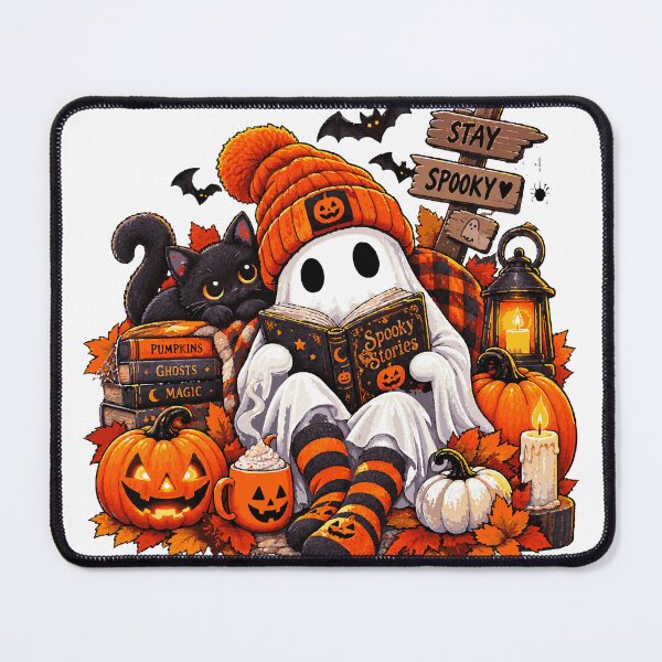 Item preview, Cozy Ghost Reading Spooky Stories Halloween designed and sold by Sunday.Supply.