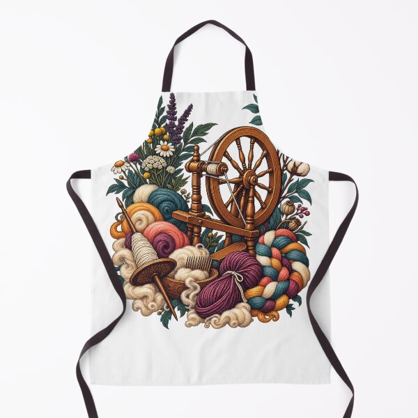 Item preview, Decorative Spinning Wheel and Fiber Art designed and sold by UrbanCanvvas.