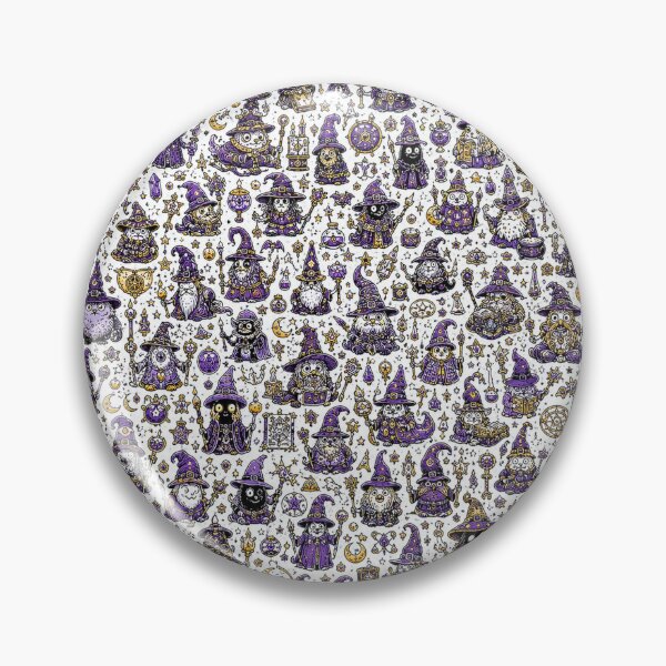 Item preview, Monster Wizard Magic Doodle Pattern designed and sold by i-corp.