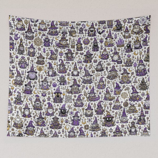 Item preview, Monster Wizard Magic Doodle Pattern designed and sold by i-corp.