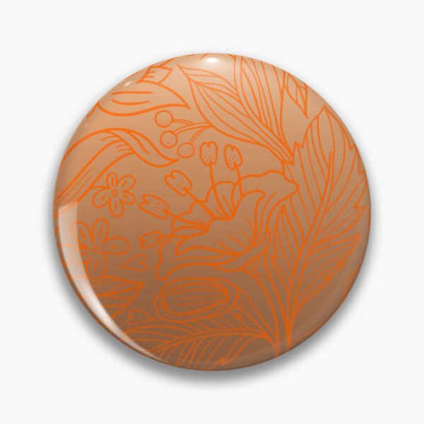 Item preview, Folk Botanical Tapestry – Delicate Flower & Berry Gradient Pattern | Orange designed and sold by Frohyou.
