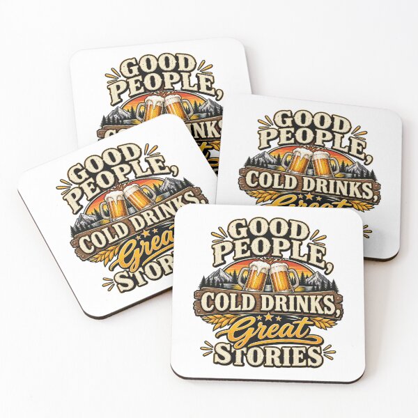 Item preview, Good People, Cold Drinks, Great Stories designed and sold by Threadquarters.