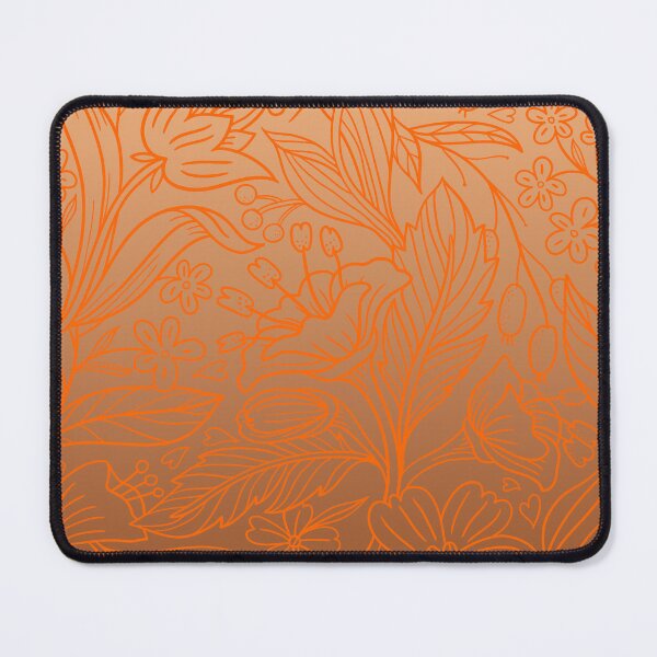 Item preview, Folk Botanical Tapestry – Delicate Flower & Berry Gradient Pattern | Orange designed and sold by Frohyou.