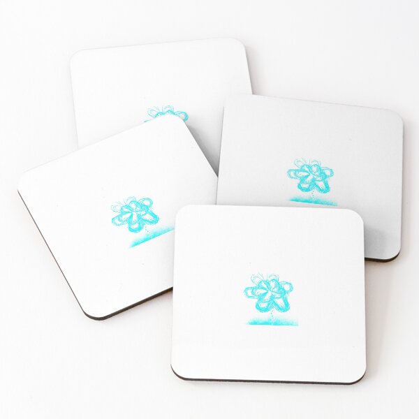 Item preview, Sky Blue Dripping Bloom Hand Drawn Flower designed and sold by NylaInnerBloom.