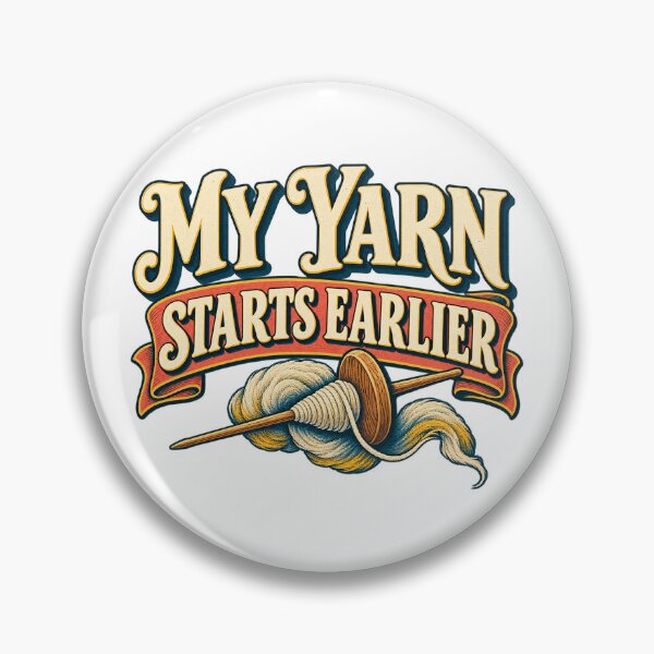 Item preview, Funny Handspinner Gift — My Yarn Starts Earlier designed and sold by UrbanCanvvas.