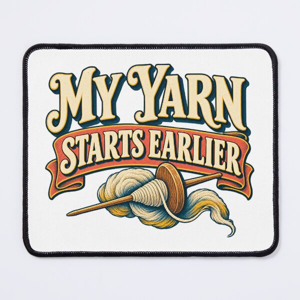 Item preview, Funny Handspinner Gift — My Yarn Starts Earlier designed and sold by UrbanCanvvas.