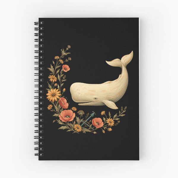 Item preview, White Whale, Poppies and Crossed Harpoons designed and sold by Fenay Designs.