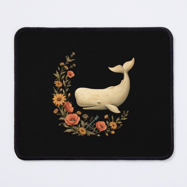 Item preview, White Whale, Poppies and Crossed Harpoons designed and sold by Fenay Designs.
