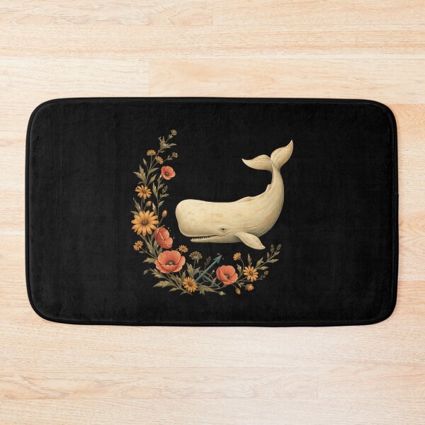 Item preview, White Whale, Poppies and Crossed Harpoons designed and sold by Fenay Designs.
