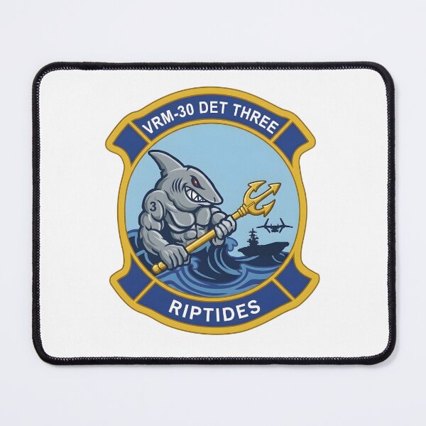 Item preview, US Navy VRM-30 Detachment Three Riptides Emblem designed and sold by CharlieDesings.