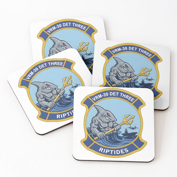 Item preview, US Navy VRM-30 Detachment Three Riptides Emblem designed and sold by CharlieDesings.
