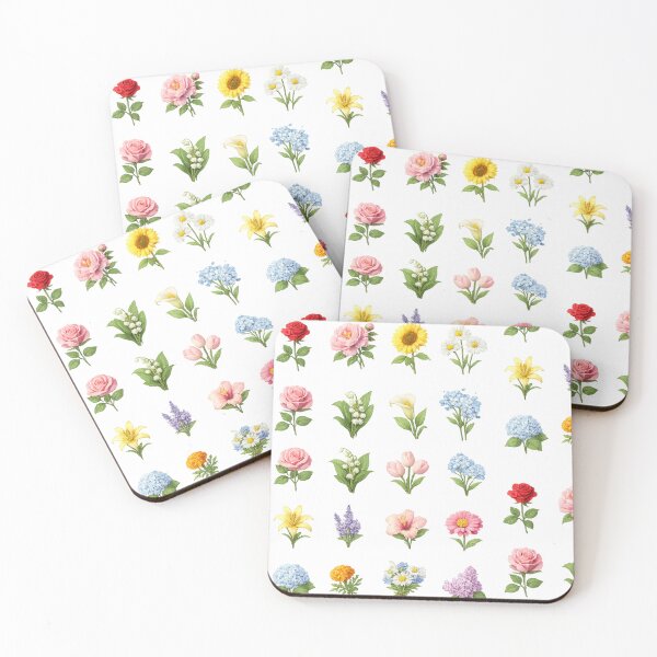 Item preview, Vintage Floral Bouquet Set Rose Peony Sunflower Lavender Aesthetic Sticker pack Sheet designed and sold by Rehnair.