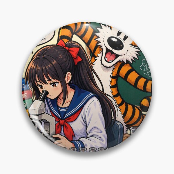 Item preview, Cute Anime Scientist & Tiger Science Lab Graphic Design designed and sold by BLUESKY11a.