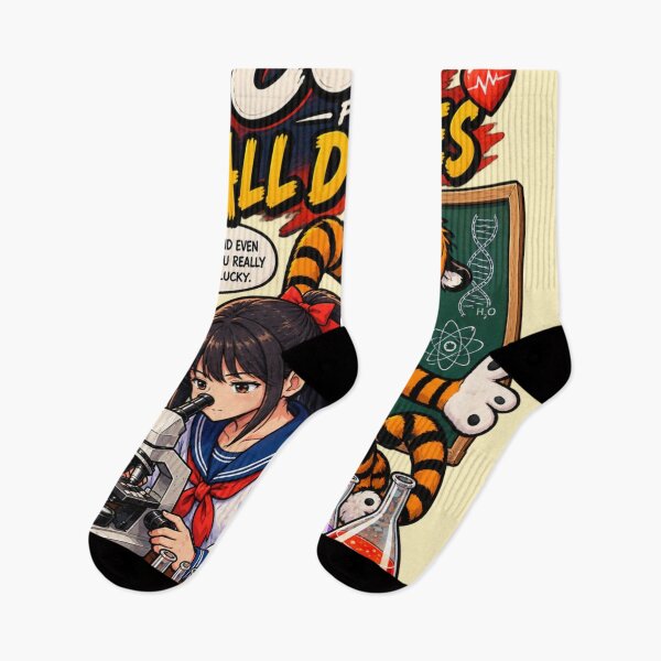 Item preview, Cute Anime Scientist & Tiger Science Lab Graphic Design designed and sold by BLUESKY11a.
