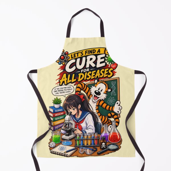 Item preview, Cute Anime Scientist & Tiger Science Lab Graphic Design designed and sold by BLUESKY11a.