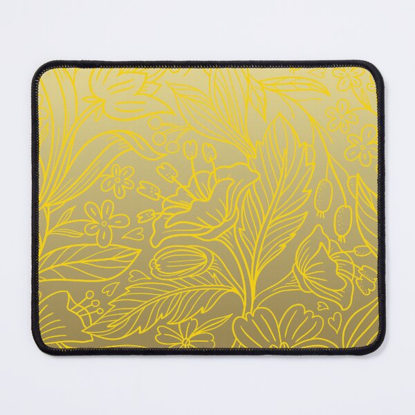 Item preview, Folk Botanical Tapestry – Delicate Flower & Berry Gradient Pattern | Yellow designed and sold by Frohyou.