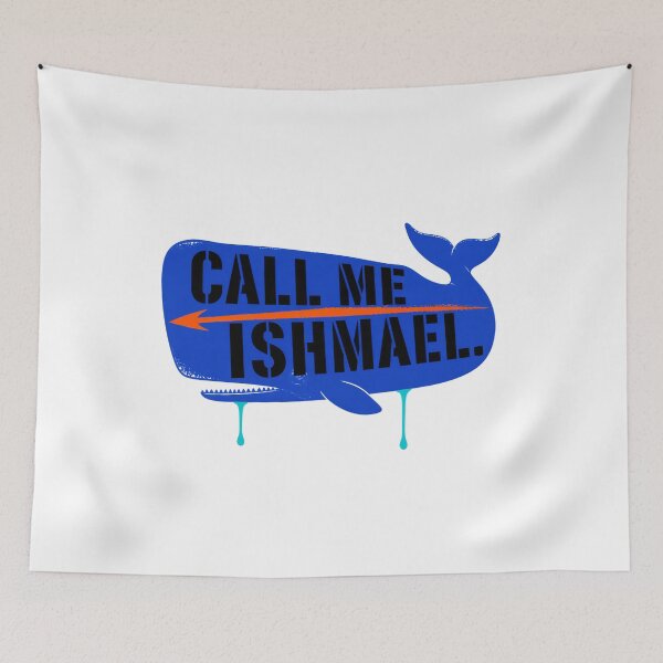 Item preview, Call Me Ishmael Blue Whale Harpoon Word Art designed and sold by Fenay Designs.