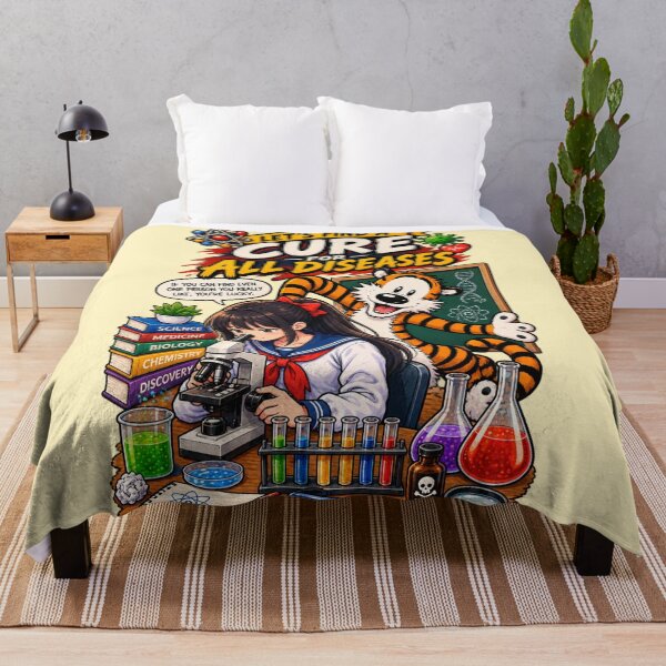 Item preview, Cute Anime Scientist & Tiger Science Lab Graphic Design designed and sold by BLUESKY11a.