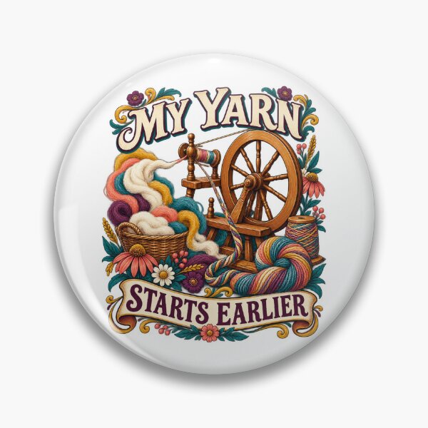 Item preview, My Yarn Starts Earlier Illustrated Fiber Gift designed and sold by UrbanCanvvas.