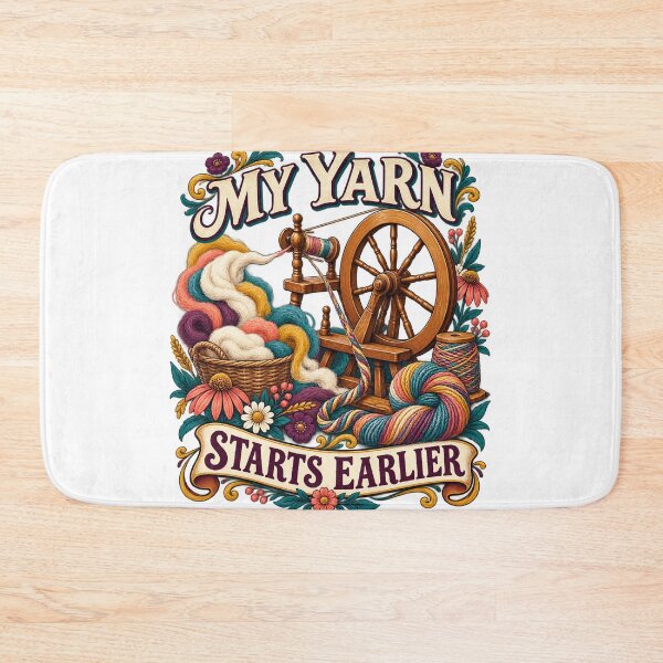 Item preview, My Yarn Starts Earlier Illustrated Fiber Gift designed and sold by UrbanCanvvas.