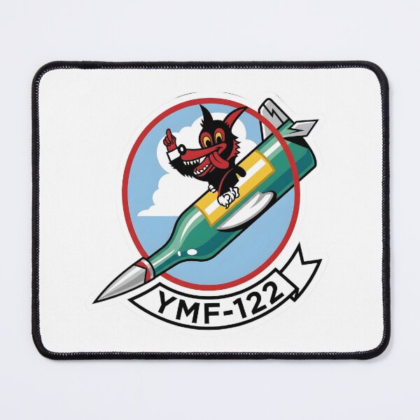Item preview, USMC VMF-122 Werewolves WWII Heritage Emblem designed and sold by CharlieDesings.