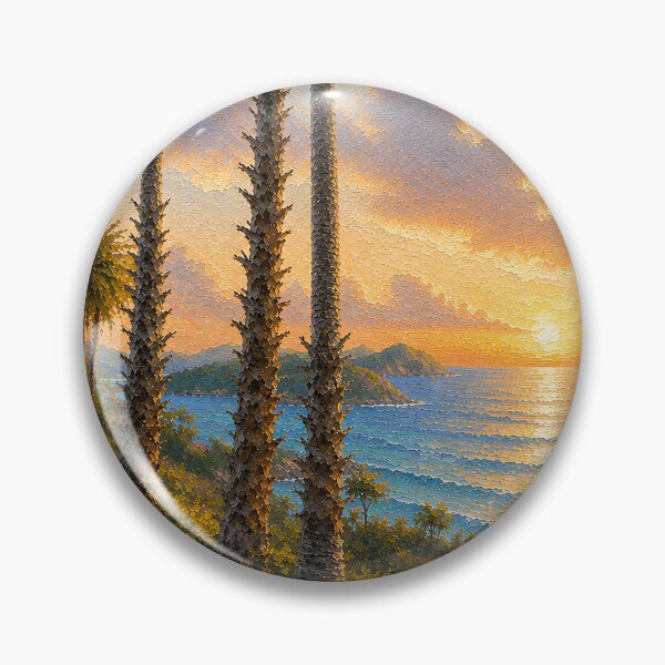 Item preview, Promthep Cape Phuket Sunset, Beautiful Golden Hour Impasto Oil Painting designed and sold by BlossoraStudio.