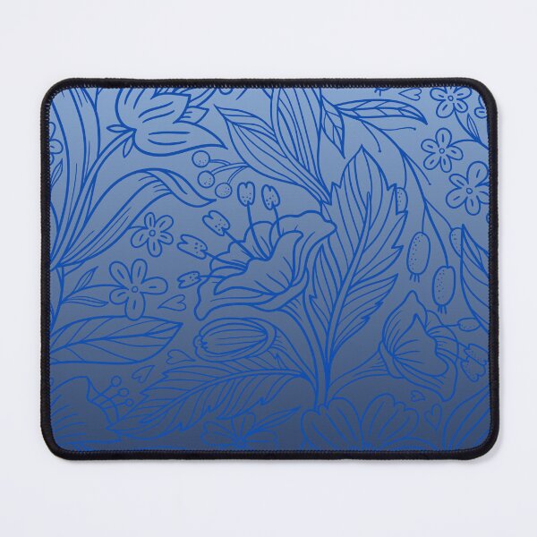 Item preview, Folk Botanical Tapestry – Delicate Flower & Berry Gradient Pattern | Blue designed and sold by Frohyou.