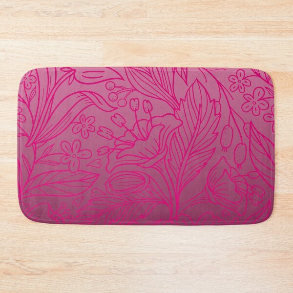 Item preview, Folk Botanical Tapestry – Delicate Flower & Berry Gradient Pattern | Pink designed and sold by Frohyou.