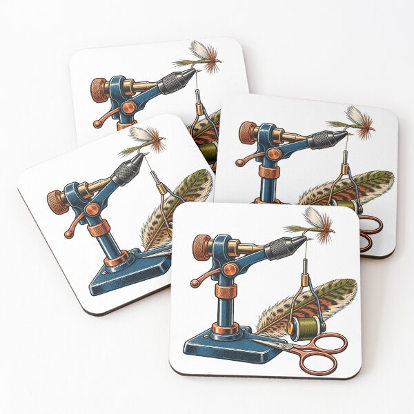 Item preview, Fly Tying Vise and Trout Fly Gift designed and sold by UrbanCanvvas.