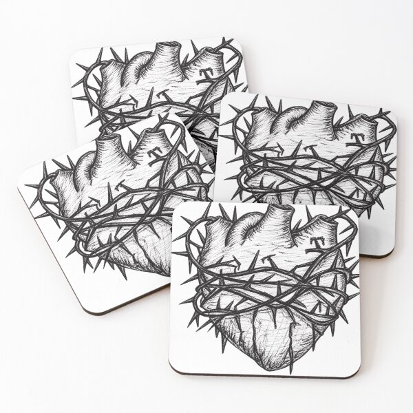 Item preview, Crowned Heart of Jesus designed and sold by Burning Heart Shop.