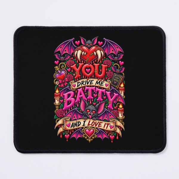 Item preview, DARK LOVE ❤️ - MONSTER ROMANCE COLLETION - VAMPIRE LOVE - YOU DRIVE ME BATTY - AND I LOVE IT v2 designed and sold by WheelieGdArt.