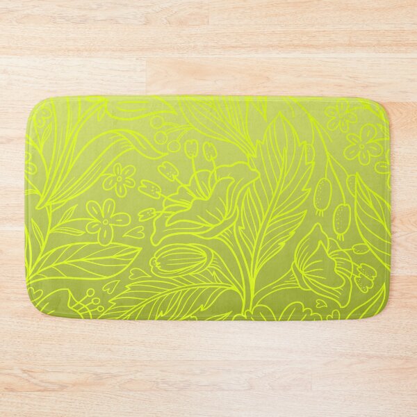 Item preview, Folk Botanical Tapestry – Delicate Flower & Berry Gradient Pattern | Chartreuse designed and sold by Frohyou.
